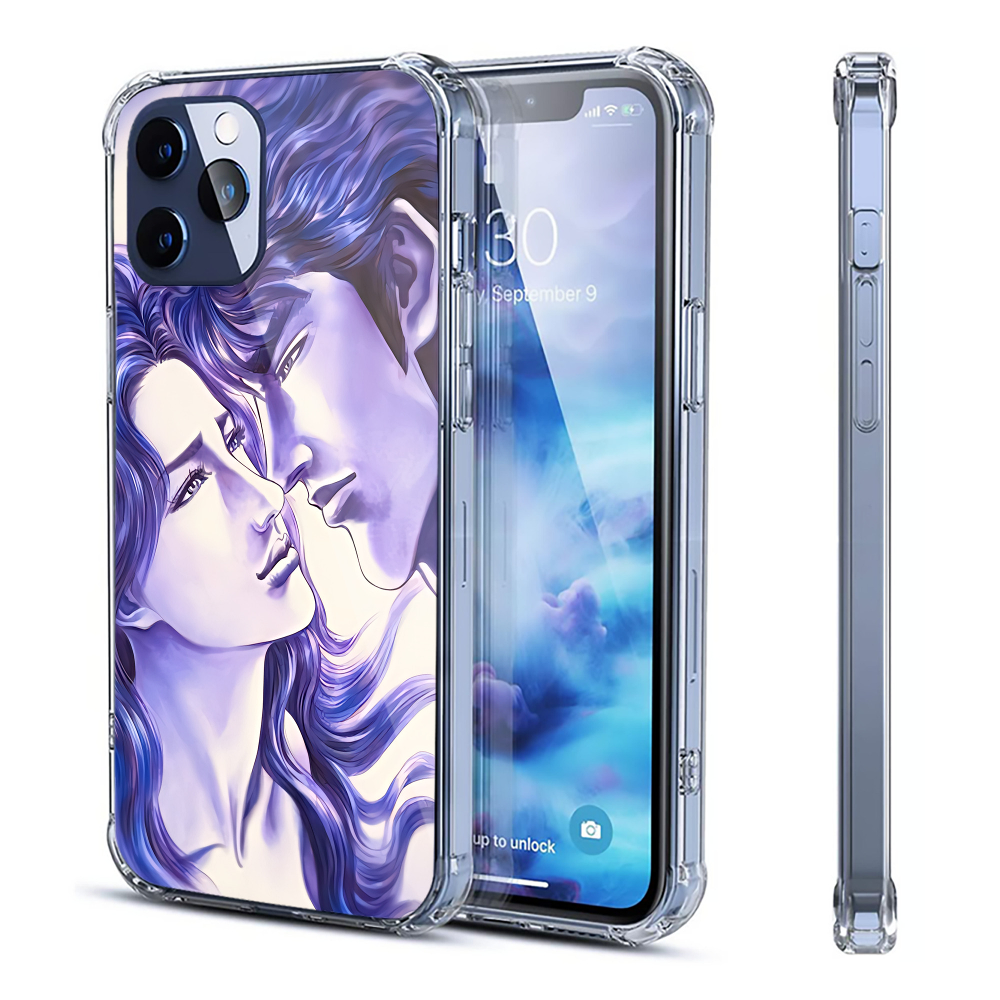 （画像用） 北斗の拳 Fist of the North Star 【iPhone 12シリーズ対応】透明スマホケース（クリアソフトケース）